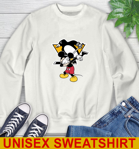 Pittsburgh Penguins NHL Hockey Dabbing Mickey Disney Sports Sweatshirt