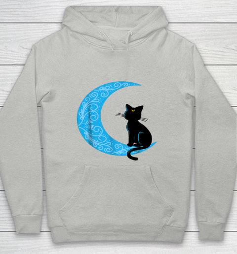Black Cat Crescent Moon Sailor Mom Youth Hoodie