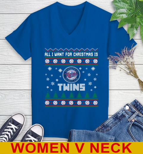 MLB All I Want For Christmas Is Minnesota Twins Baseball Sports 81