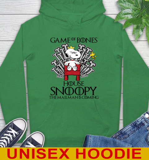 Game of bones house snoopy the mailman is coming tshirt 17