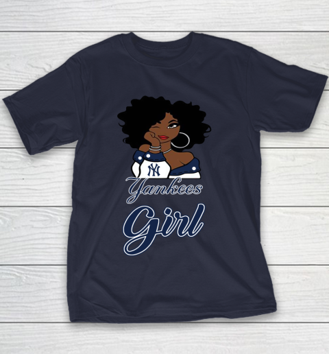 New York Yankeess Girl MLB Youth T-Shirt 4
