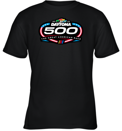 2022 Daytona 500 The Great American Race Event Logo Youth T-Shirt