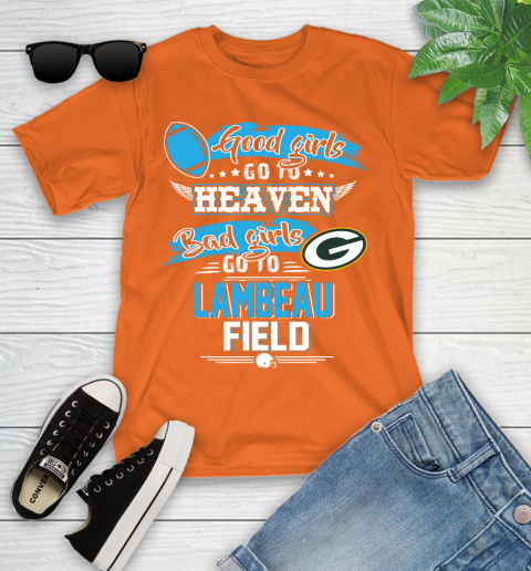 Green Bay Packers NFL Bad Girls Go To Lambeau Field Shirt Youth T-Shirt 9