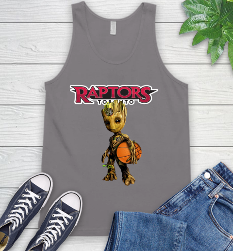 Toronto Raptors NBA Basketball Groot Marvel Guardians Of The Galaxy Tank Top 7