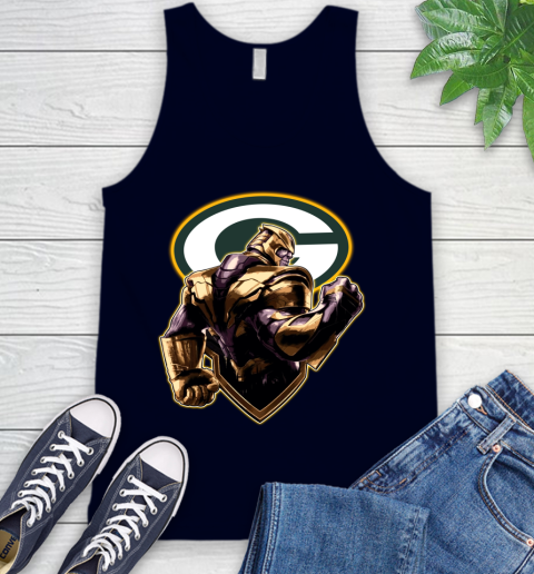 NFL Thanos Avengers Endgame Football Sports Green Bay Packers Tank Top 3