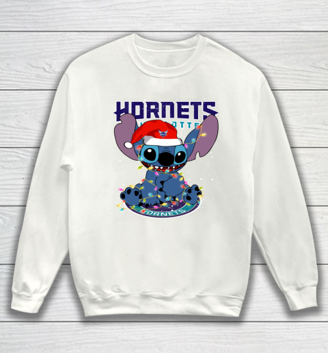 Charlotte Hornets NBA noel stitch Basketball Christmas Sweatshirt