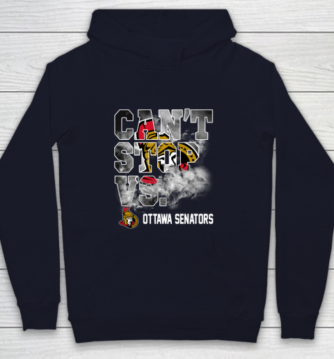 NHL Ottawa Senators Hockey Can't Stop Vs Youth Hoodie 2
