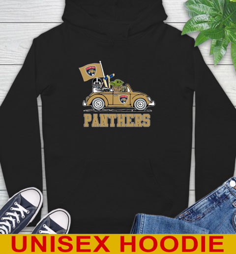 NHL Hockey Florida Panthers Darth Vader Baby Yoda Driving Star Wars Shirt Hoodie 2