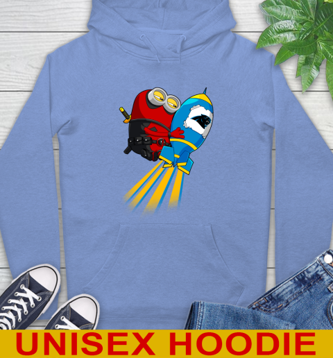 NFL Football Carolina Panthers Deadpool Minion Marvel Shirt Hoodie 11