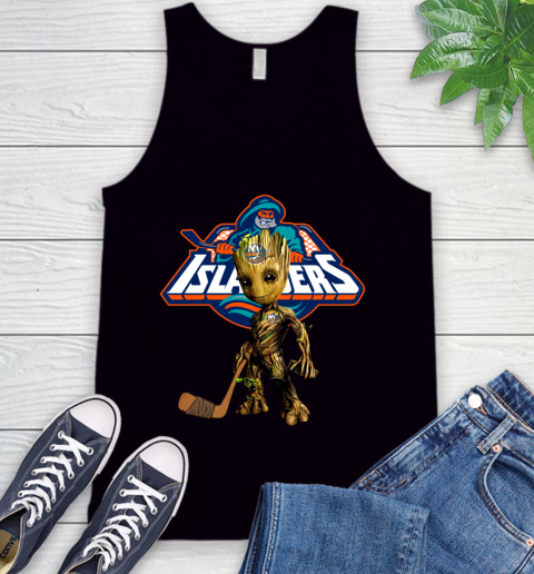New York Islanders NHL Hockey Groot Marvel Guardians Of The Galaxy Tank Top 2