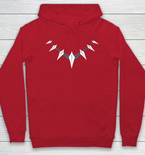 Black Panther Necklace Hoodie Tee For Sports