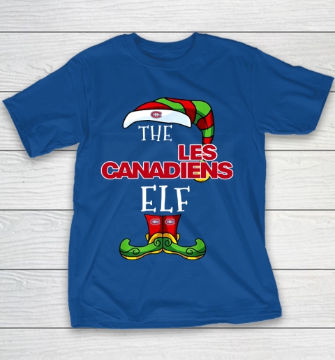 Montreal Canadiens Christmas ELF Funny NHL Youth T-Shirt 6