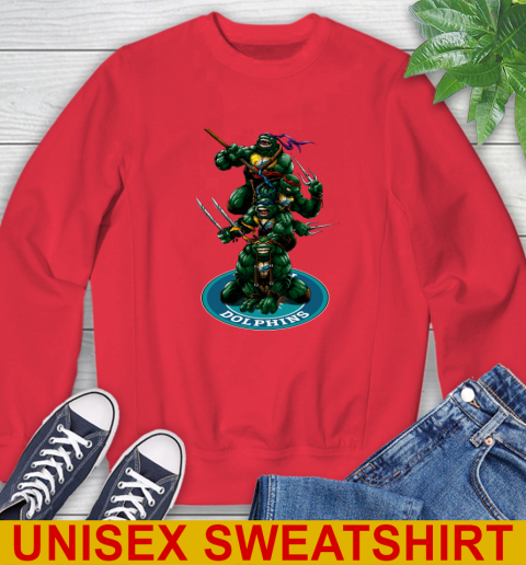 NFL Football Miami Dolphins Teenage Mutant Ninja Turtles Shirt Sweatshirt 10