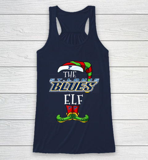 St.Louis Blues Christmas ELF Funny NHL Racerback Tank 8