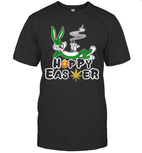 Rabbit Happy Easter Cannabis Weed Bunny T-Shirt