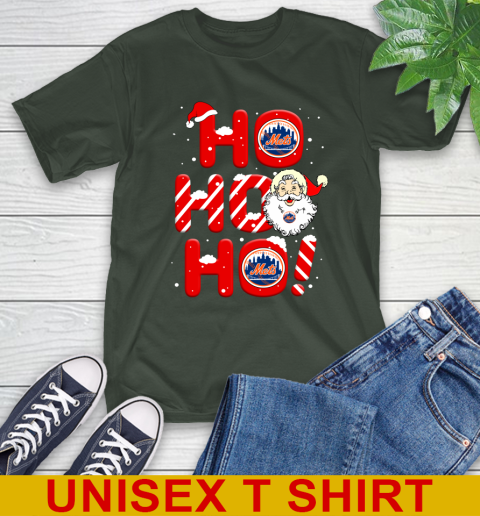 New York Mets MLB Baseball Ho Ho Ho Santa Claus Merry Christmas Shirt T-Shirt 6