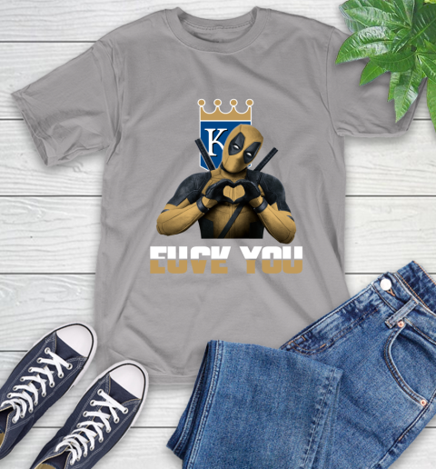 MLB Kansas City Royals Deadpool Love You Fuck You Baseball Sports T-Shirt 6