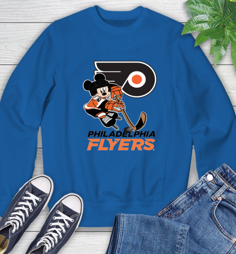 NHL Philadelphia Flyers Mickey Mouse Disney Hockey T Shirt Sweatshirt 8
