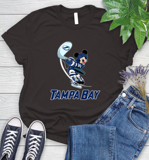 NHL Hockey Tampa Bay Lightning Cheerful Mickey Mouse Shirt Women's T-Shirt 10 NHL Hockey Tampa Bay Lightning Cheerful Mickey Mouse Shirt Women's T-Shirt - Image 10