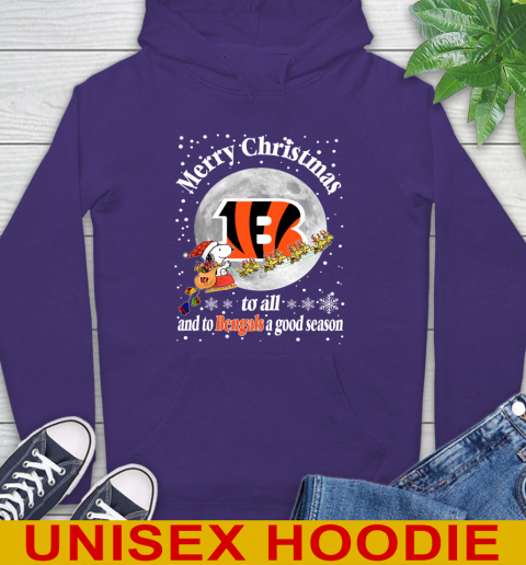 Cincinnati Bengals Merry Christmas To All And To Bengals A Good Season NFL Football Sports Hoodie 5