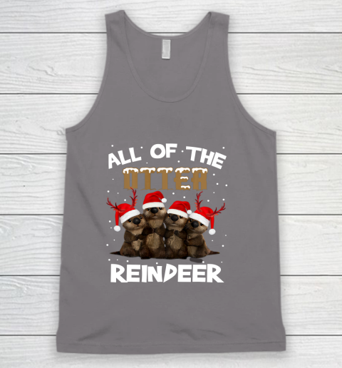 All Of Otter Reindeer Christmas Pajamas Tshirt Xmas Tank Top 6