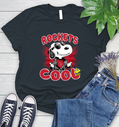 NBA Basketball Houston Rockets Cool Snoopy Shirt Women's T-Shirt 6