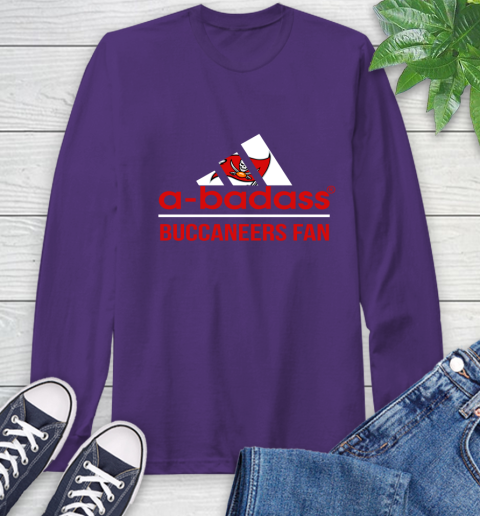 Tampa Bay Buccaneers NFL Football A Badass Adidas Adoring Fan Sports Long Sleeve T-Shirt 5