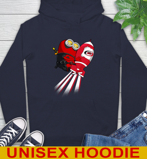 NHL Hockey Carolina Hurricanes Deadpool Minion Marvel Shirt Hoodie 3