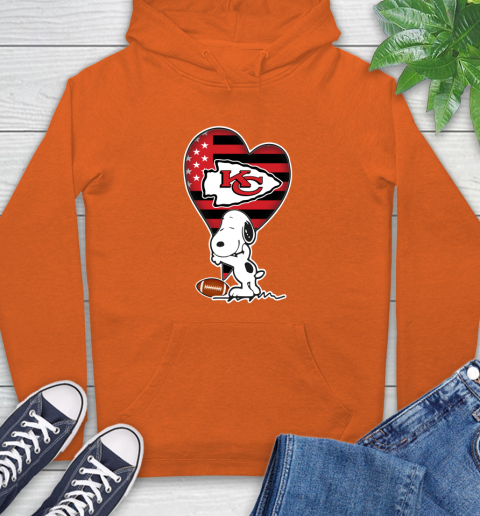 Kansas City Chiefs NFL Football The Peanuts Movie Adorable Snoopy Hoodie 5