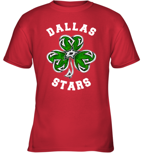 NHL Dallas Stars Hockey Dabbing Four Leaf Clover St. Patrick's Day Shirt -  Freedomdesign