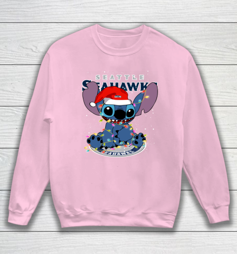 Seattle Seahawks NFL Football noel stitch Christmas Sweatshirt 5
