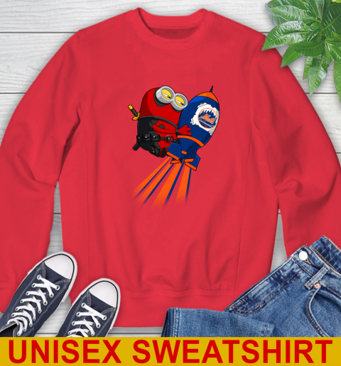 MLB Baseball New York Mets Deadpool Minion Marvel Shirt Sweatshirt 12