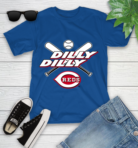 MLB Cincinnati Reds Dilly Dilly Baseball Sports Youth T-Shirt 9