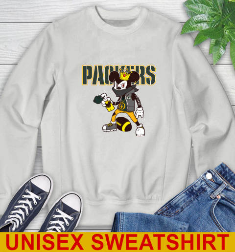 Green Bay Packers NFL Football Mickey Peace Sign Sports Sweatshirt 5