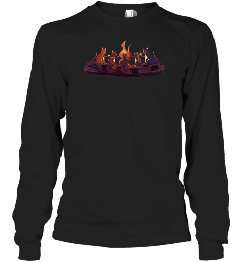 Campfire Cats Long Sleeve T