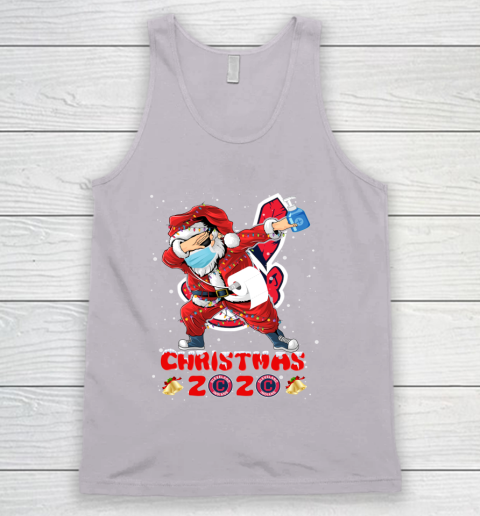 Cleveland Indians Funny Santa Claus Dabbing Christmas 2020 MLB Tank Top 3