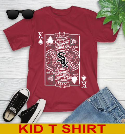 Chicago White Sox MLB Baseball The King Of Spades Death Cards Shirt Youth T-Shirt 12
