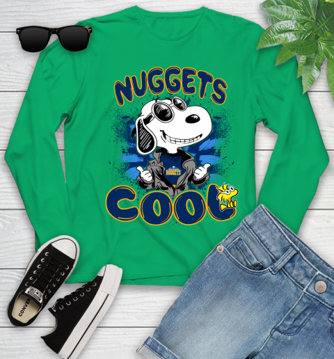 NBA Basketball Denver Nuggets Cool Snoopy Shirt Youth Long Sleeve 6