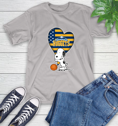Denver Nuggets NBA Basketball The Peanuts Movie Adorable Snoopy T-Shirt 12