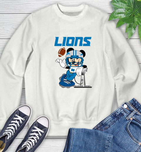 NFL Detroit Lions Mickey Mouse Disney Super Bowl Football T Shirt Sweatshirt