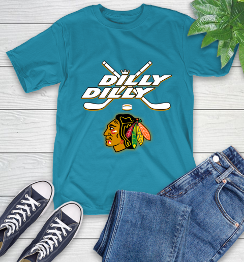 NHL Chicago Blackhawks Dilly Dilly Hockey Sports T-Shirt 8