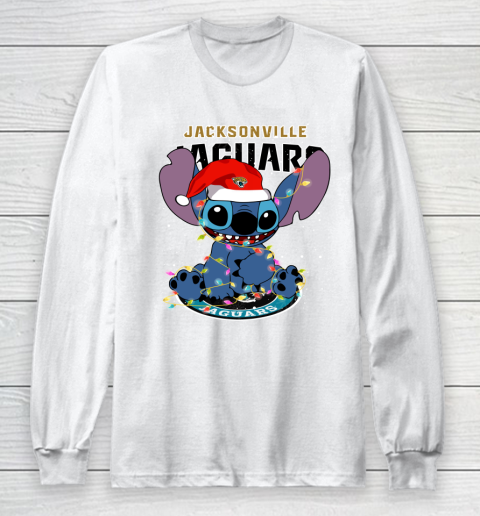 Jacksonville Jaguars NFL Football noel stitch Christmas Long Sleeve T-Shirt