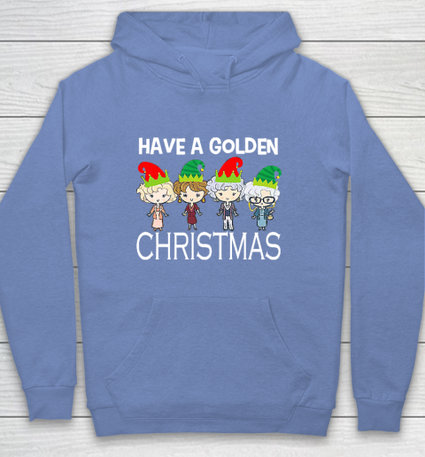 Golden Girls Lovers Gift T shirt Have A Golden Christmas Vintage Youth Hoodie 8