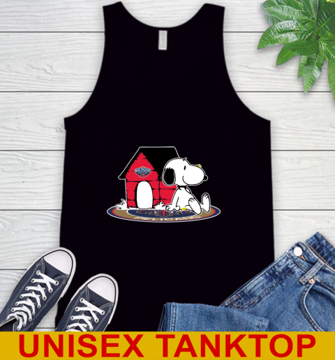 NBA Basketball New Orleans Pelicans Snoopy The Peanuts Movie Shirt Tank Top 2