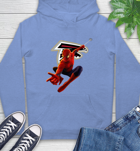 NFL Spider Man Avengers Endgame Football Atlanta Falcons Hoodie 11