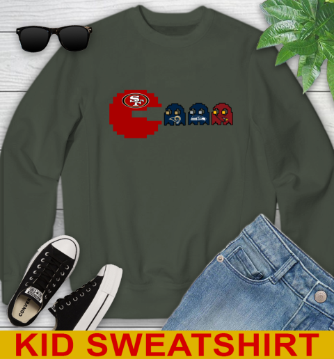 San Francisco 49ers NFL Football Pac Man Champion Youth Sweatshirt 9
