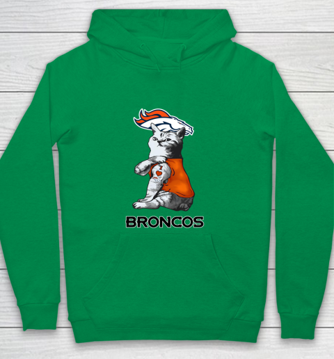 NFL Football My Cat Loves Denver Broncos Youth Hoodie 4