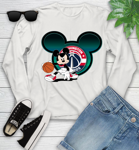 NBA Washington Wizards Mickey Mouse Disney Basketball Youth Long Sleeve 12