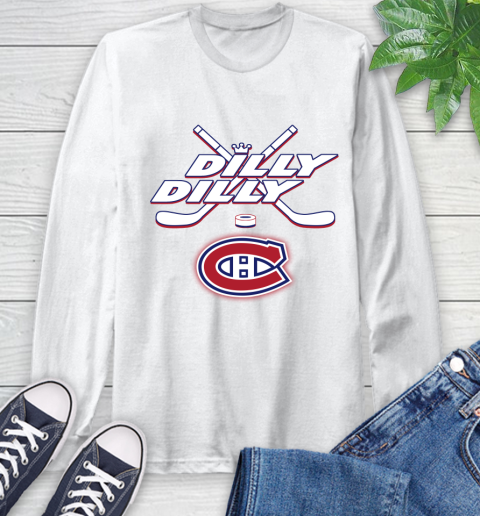 NHL Montreal Canadiens Dilly Dilly Hockey Sports Long Sleeve T-Shirt