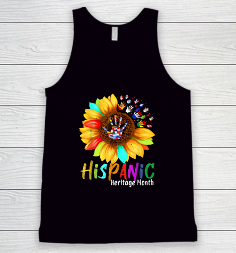 National Hispanic Heritage Month Sunflower All Countries Tank Top